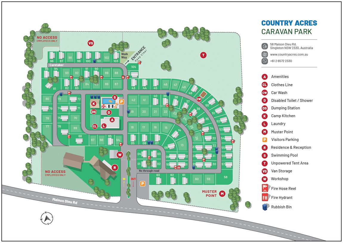 COUNTRY ACRES CARAVAN PARK - SITE MAP Image